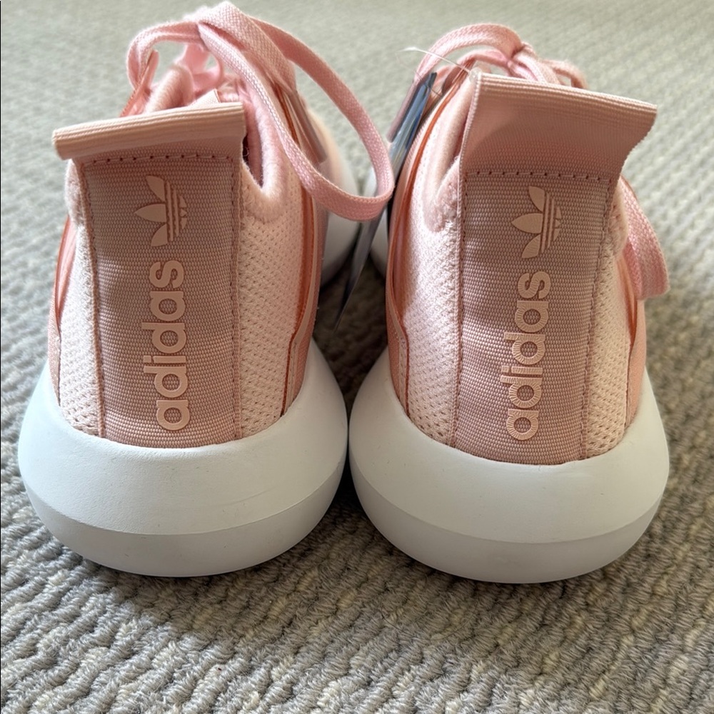Adidas Pink Sneakers with Knit Upper and Rubber Soles - Picture 4 of 7
